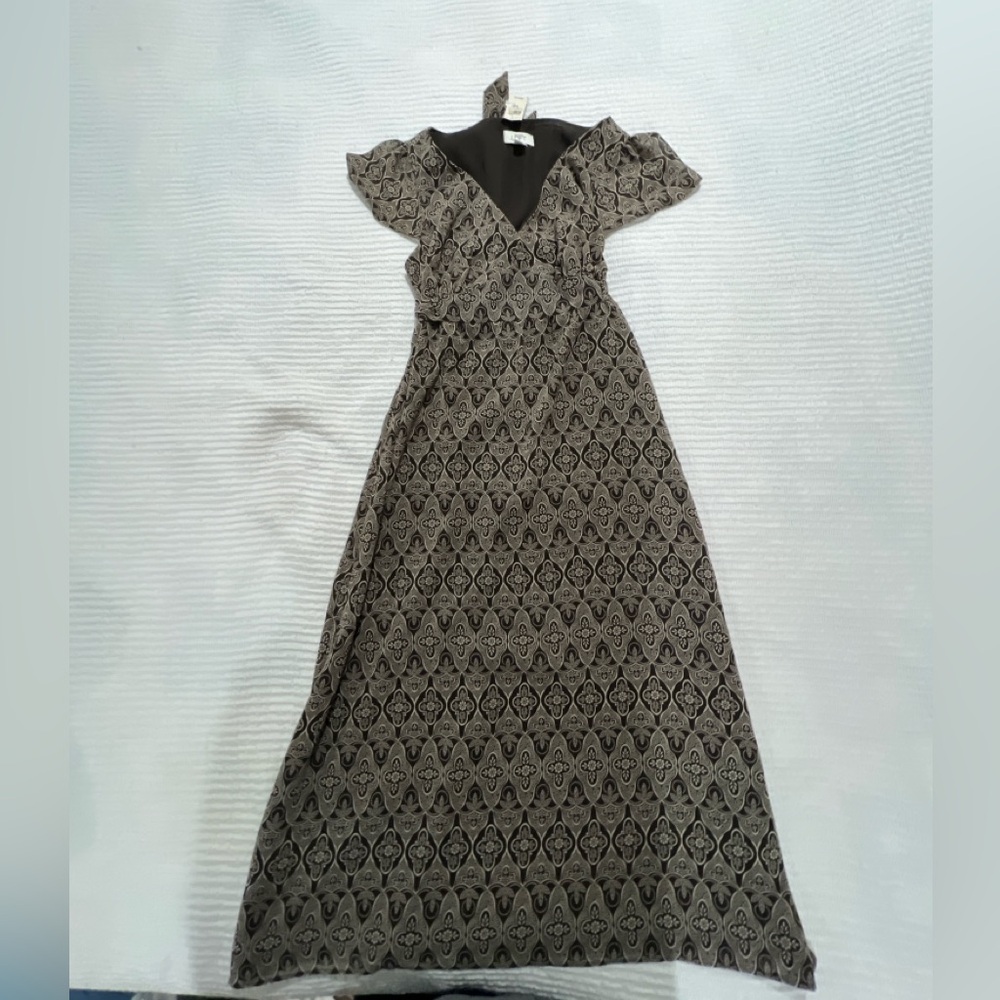 New Loft Elegant Patterned Midi Dress Size 12